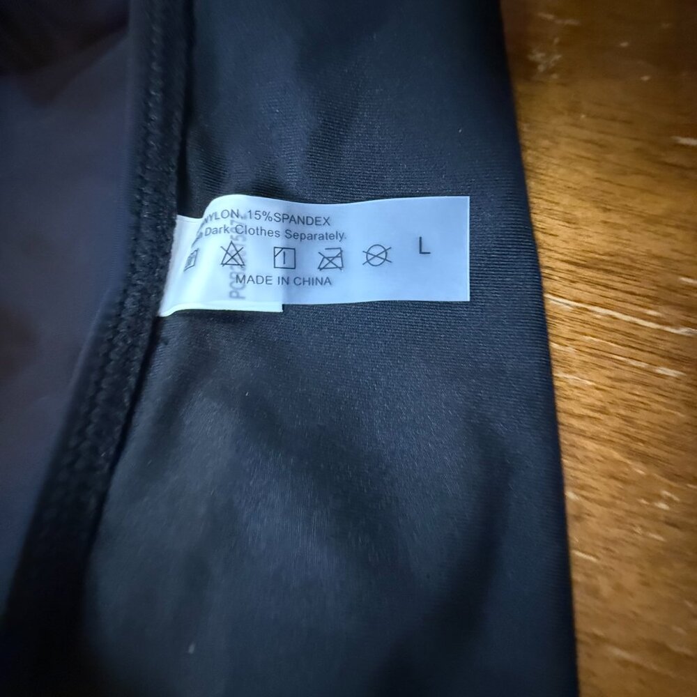 Black Two-Piece Swimsuit Set | Bandeau / Tankini Style | NWOT | Size L - Picture 15 of 16